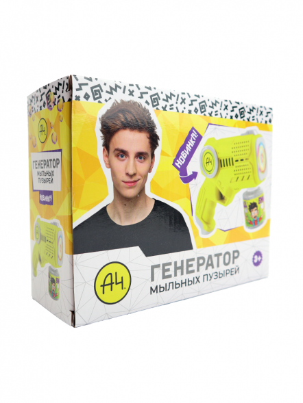 Игрушка для пускания мыльных пузырей на батарейках «Влад А4, дизайн 2» с маркировкой «ND Play» оптом