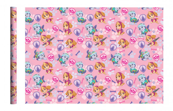 Щенячий патруль. Упаковочная бумага-4, 700*1000 мм, 2 шт в рулоне оптом