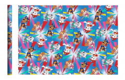 Щенячий патруль. Упаковочная бумага-5, 700*1000 мм, 2 шт в рулоне