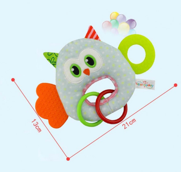 Мягкая погремушка Сова