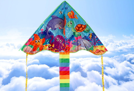 Воздушный змей Морские жители 125х93 см