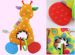 Мягкая погремушка Жираф