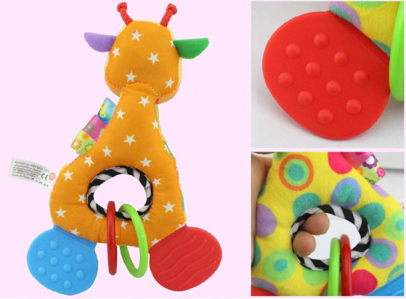 Мягкая погремушка Жираф