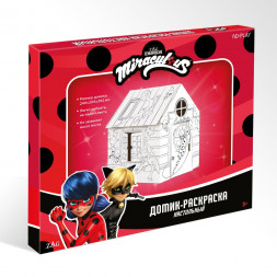 Игрушка картонная Домик-раскраска Леди Баг