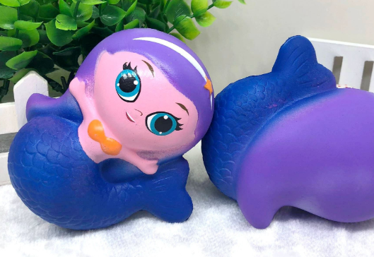 cквиш игрушка антистресс малыш русалочка