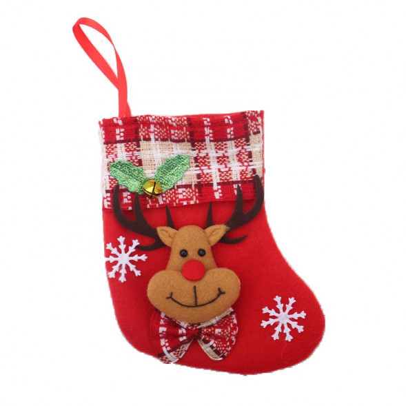 Новогодний носок Олень - М02