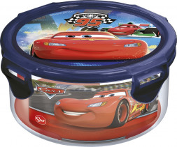 Контейнер пластиковый (круглый, 550 мл). Тачки Грани гонок