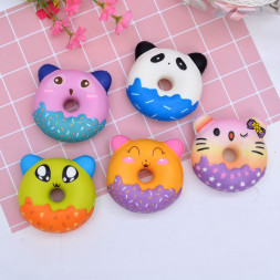 Сквиш игрушка антистресс животные-пончики