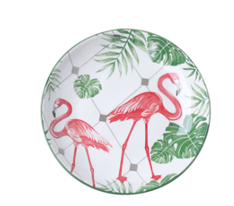 Детская керамическая посуда фламинго