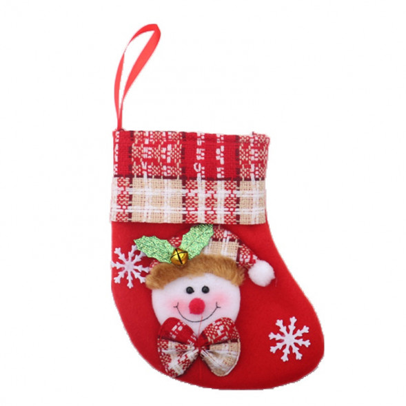 Новогодний носок Снеговик - М02