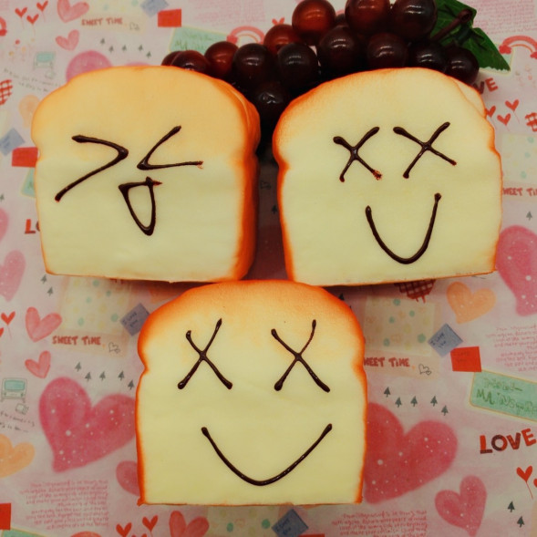 сквиш игрушка антистресс тосты