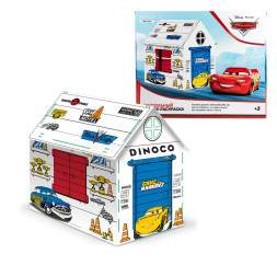 Игрушка картонная Домик-раскраска Тачки