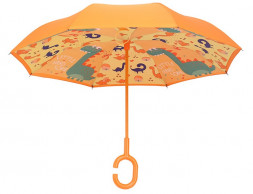 Зонт наоборот Динозаврики
