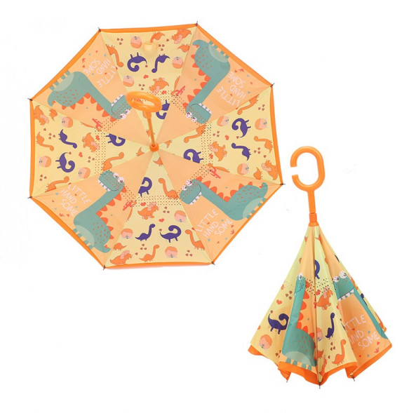 Зонт наоборот Динозаврики