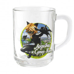 Кружка Леди Баг и Супер Кот  Супер Кот (мал.), 230 мл, стекло