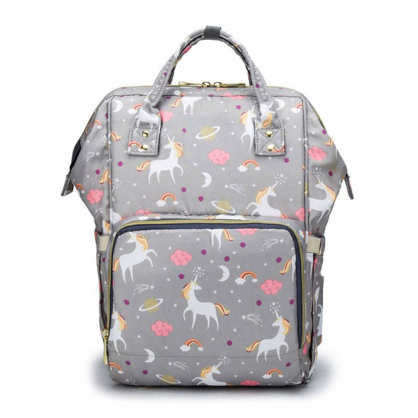 Сумка-рюкзак органайзер для мам Mommy bag с единорогом (в ассортименте)