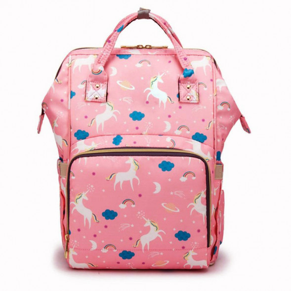 Сумка-рюкзак органайзер для мам Mommy bag с единорогом (в ассортименте)