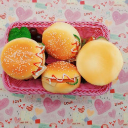 Сквиш игрушка антистресс бургеры