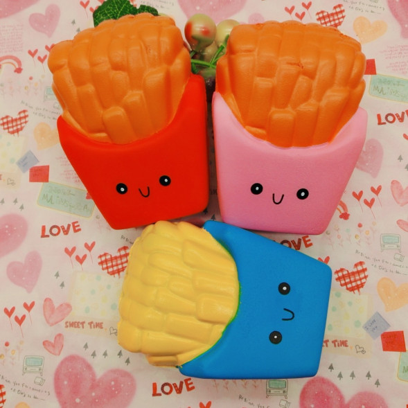 Сквиш игрушка антистресс картошка фри