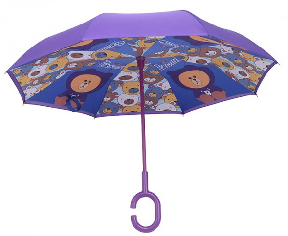 Зонт наоборот Медведь Браун
