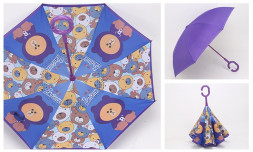 Зонт наоборот Медведь Браун