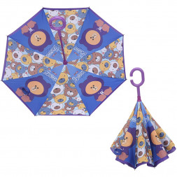 Зонт наоборот Медведь Браун