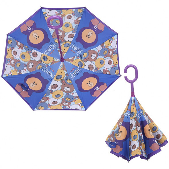 Зонт наоборот Медведь Браун