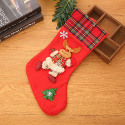 Новогодний носок Олень - М03
