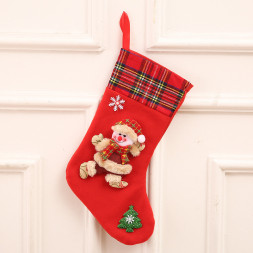 Новогодний носок Снеговик - М03