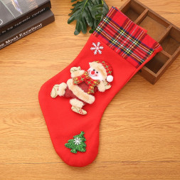 Новогодний носок Снеговик - М03