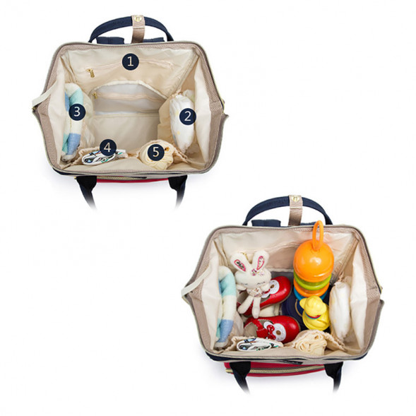 Сумка-рюкзак органайзер для мам Mommy bag однотонная (в ассортименте)