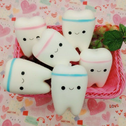 Сквиш игрушка антистресс зубы