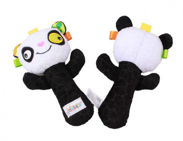 Мягкая погремушка Веселая панда