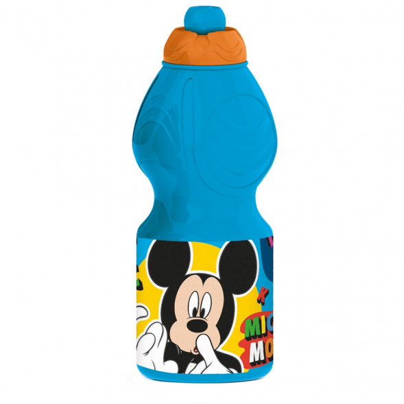 Бутылка пластиковая (спортивная, фигурная, 400 мл). Микки Классное лето оптом