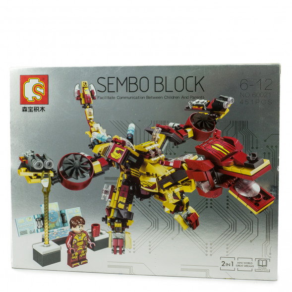 Конструктор Sembo Block MK42, Iron man 2в1 60021 оптом