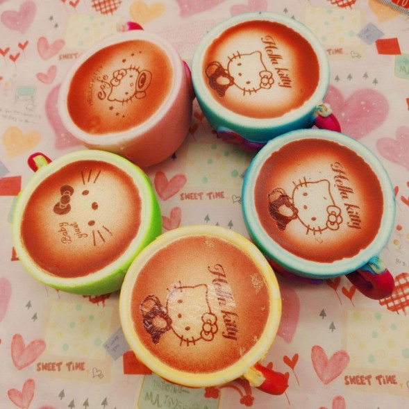 Сквиш игрушка антистресс чашечки хеллоу китти