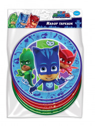 Герои в масках. Набор бумажных тарелок, 6 шт d=180 мм