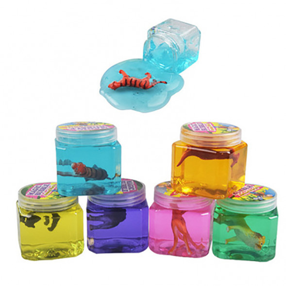 Слайм набор с животными и насекомыми