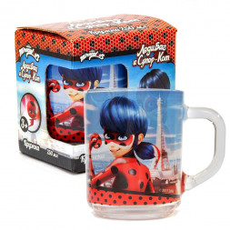 Кружка Леди Баг и Супер Кот Леди Баг - Париж, в подарочной упаковке, 230 мл, стекло