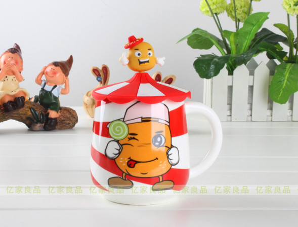 Детская керамическая посуда кружка с картошкой