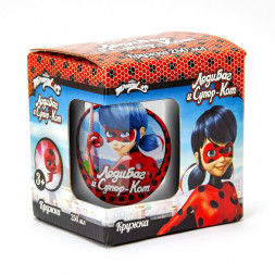 Кружка Леди Баг и Супер Кот, Париж, мал., в подарочной упаковке, 230 мл, стекло