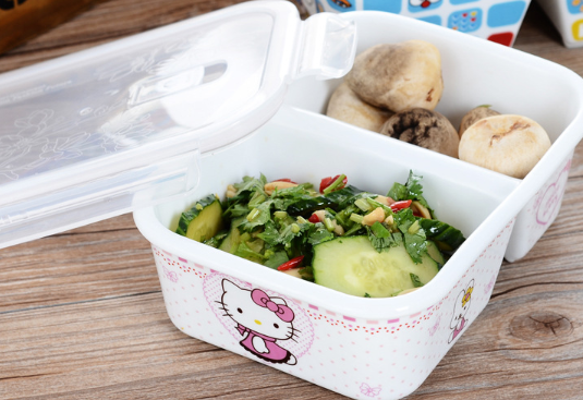 Детская керамическая посуда ланч-бокс хеллоу китти