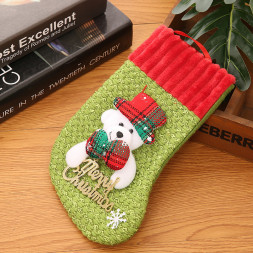 Новогодний носок Медведь - М05