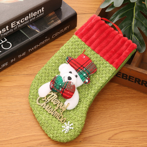 Новогодний носок Медведь - М05