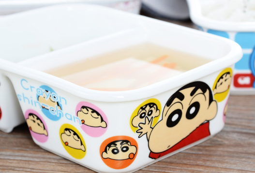 Детская керамическая посуда ланч-бокс crayon shin chan