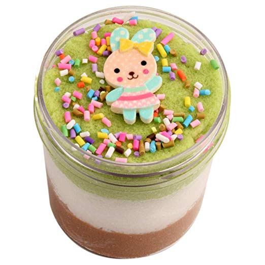 Слайм зайка в конфетти 