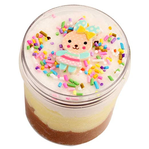 Слайм зайка в конфетти 