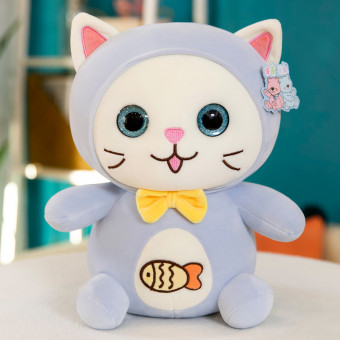 Мягкая игрушка Котик с рыбкой