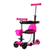 4 в 1 детский самокат 3 колеса Kids T-bar Mini Kick Scooter