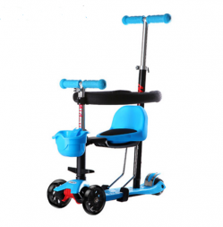 4 в 1 детский самокат 3 колеса Kids T-bar Mini Kick Scooter